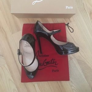 Christian Louboutin Iowa Zeppa Mary Janes 37.5